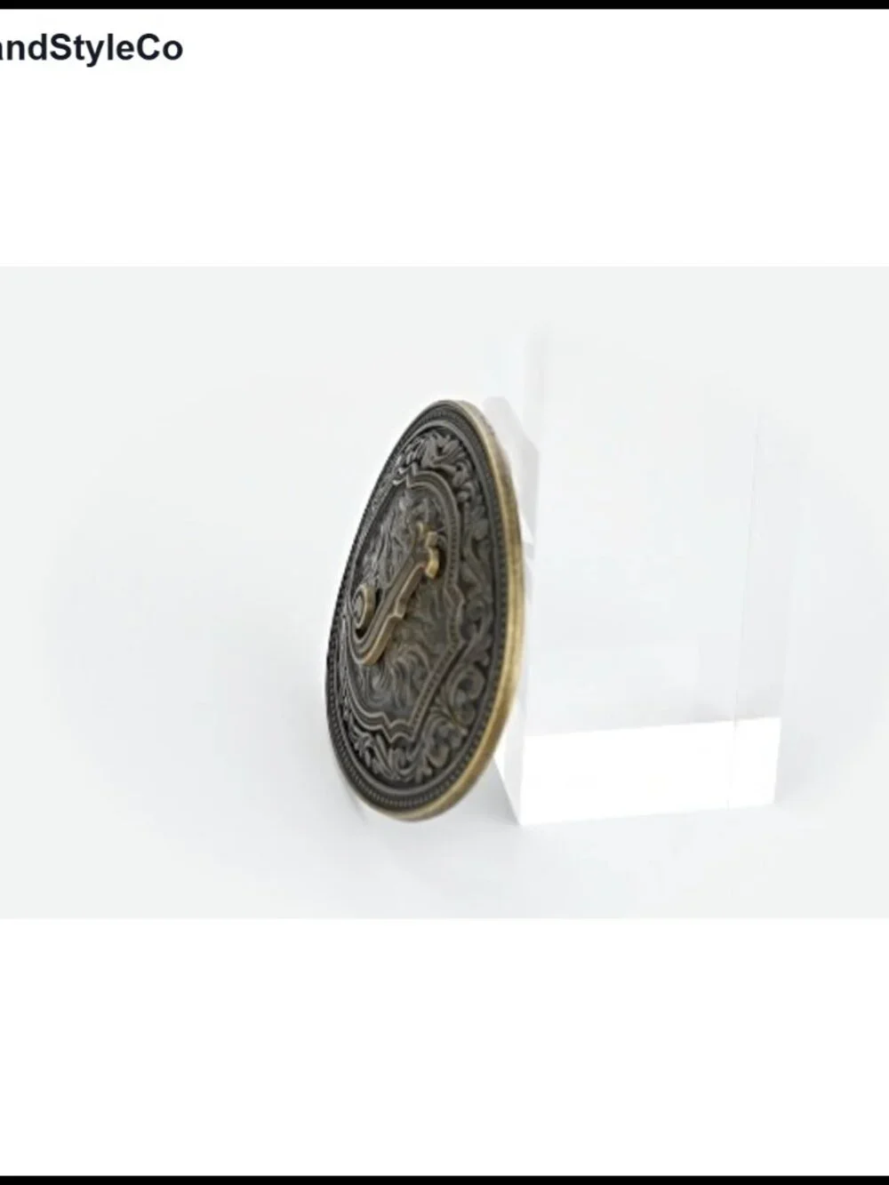Western Initial Belt Buckle A-Z Zinc Alloy Vintage Cowboy Rodeo